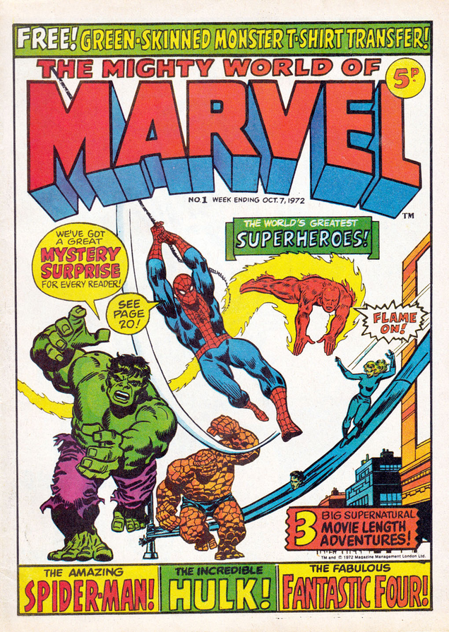 Illustration for article titled Saturday superheroes slid out of September 72